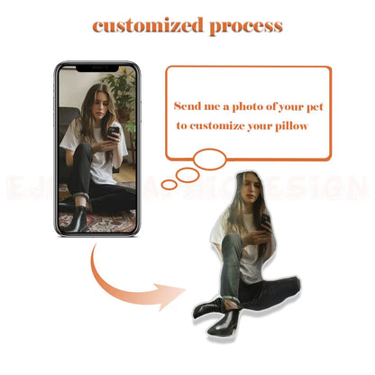 Ugly Pillow, Custom Ugly Pillow for Friend or Pet, Hot Ugly Cat, Pet Pillow, Gift for Friend, Christmas Gifts, Body Pillow, Custom Pillow