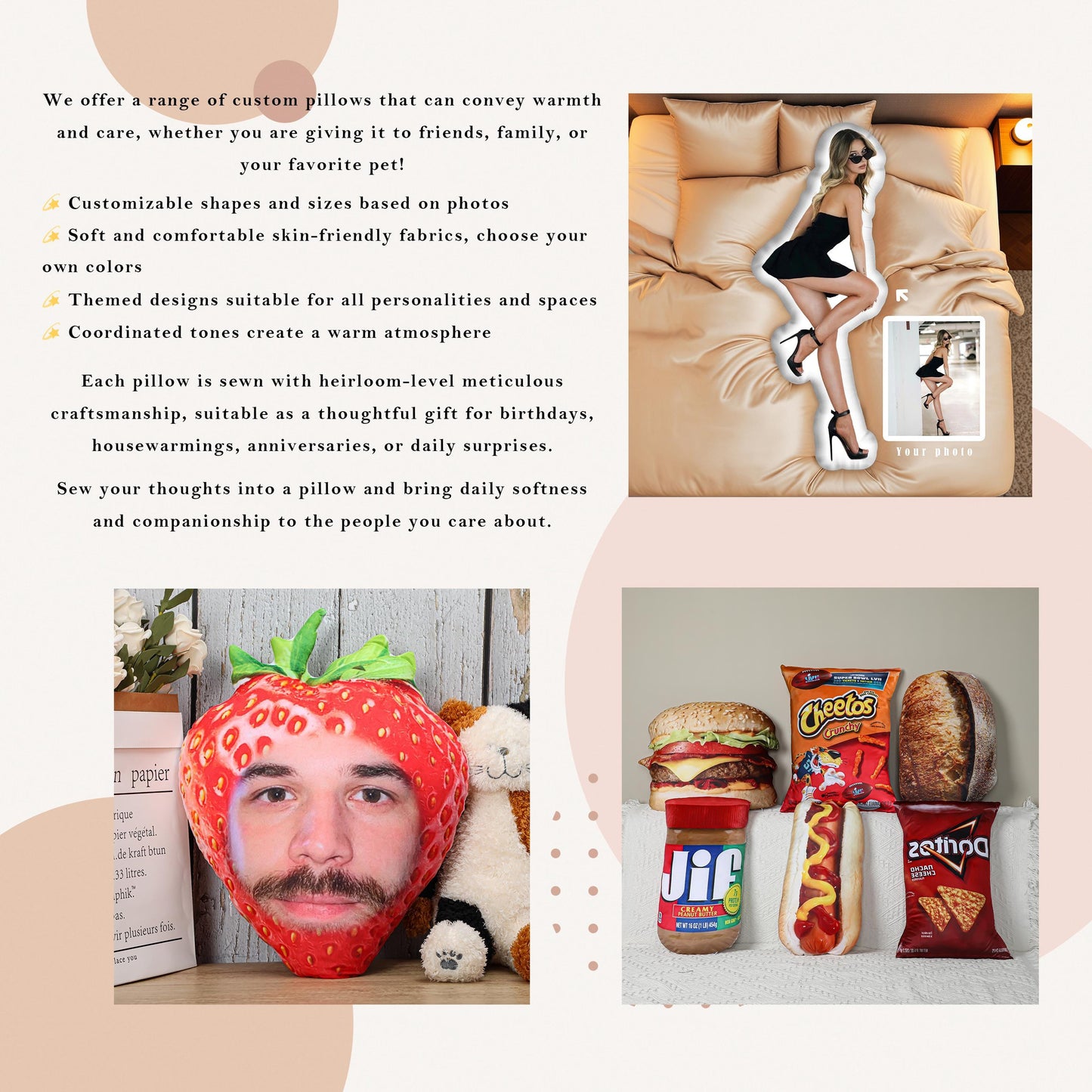 Ugly Pillow, Custom Ugly Pillow for Friend or Pet, Hot Ugly Cat, Pet Pillow, Gift for Friend, Christmas Gifts, Body Pillow, Custom Pillow