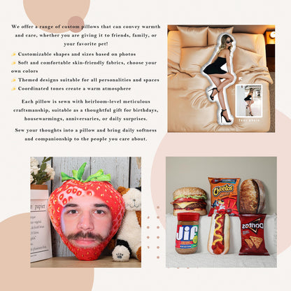 Ugly Pillow, Custom Ugly Pillow for Friend or Pet, Hot Ugly Cat, Pet Pillow, Gift for Friend, Christmas Gifts, Body Pillow, Custom Pillow